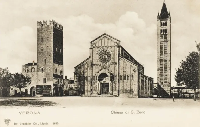 Framed Print : Verona, Italy - Church of St Zeno