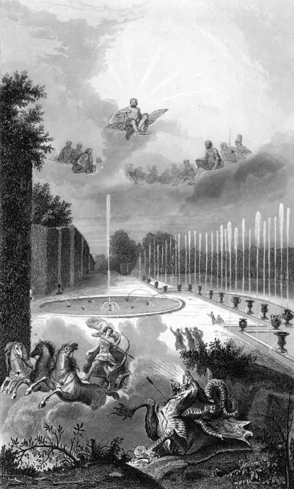 Framed Print : VERSAILLES DRAGON POOL Framed Print : VERSAILLES DRAGON POOL