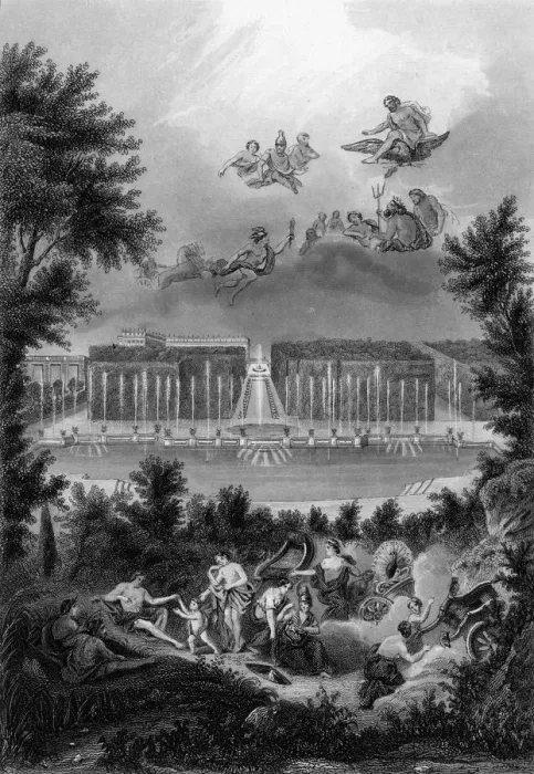 Framed Print : VERSAILLES NEPTUNE POOL Framed Print : VERSAILLES NEPTUNE POOL