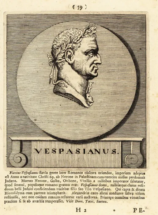 Framed Print : Vespasian, Roman emperor Framed Print : Vespasian, Roman emperor
