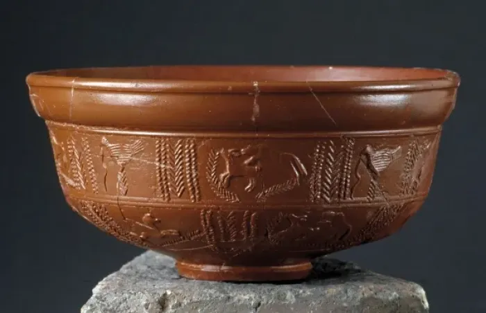 Framed Print : Vessel found in the astur-Roman city of Lancia