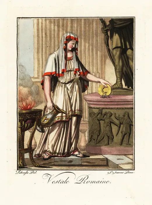 Framed Print : Vestal Virgin, priestess ofthe goddess Vesta, ancient Rome Framed Print : Vestal Virgin, priestess ofthe goddess Vesta, ancient Rome