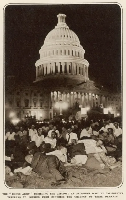 Framed Print : Veterans Riot at Washington Framed Print : Veterans Riot at Washington