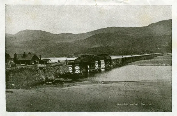 Framed Print : The Viaduct, Barmouth, Glamorgan Framed Print : The Viaduct, Barmouth, Glamorgan