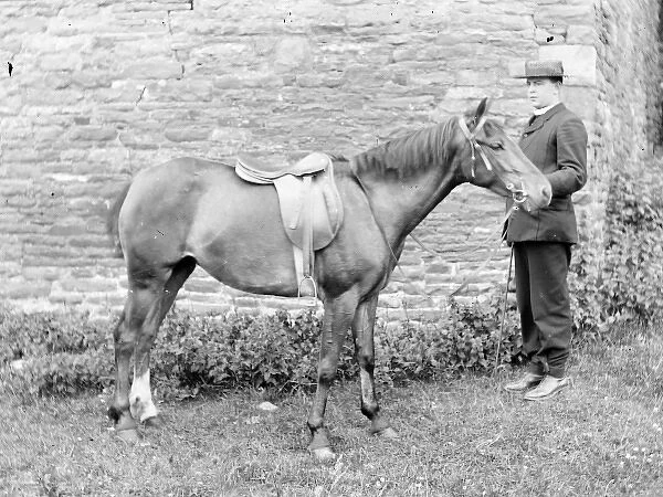 Vicar and his horse, Mid Wales