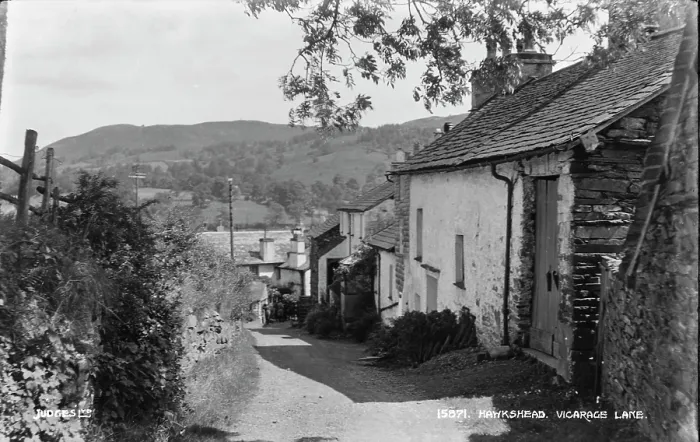Framed Print : Vicarage Lane in Hawkshead Framed Print : Vicarage Lane in Hawkshead