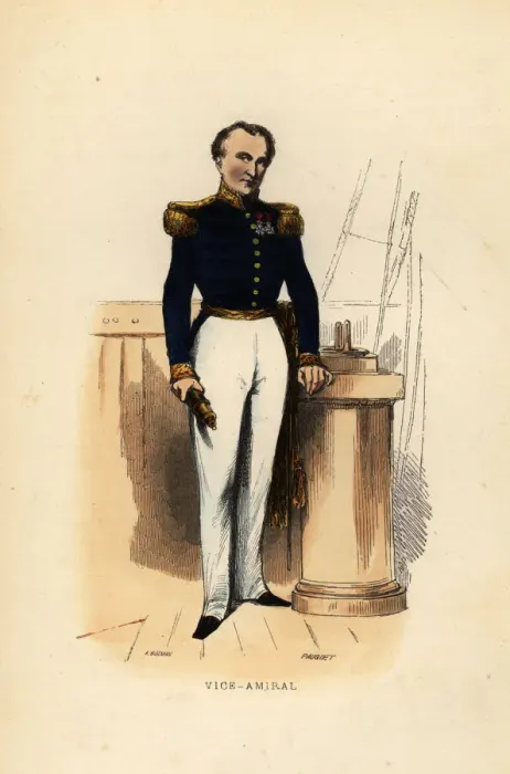 Framed Print : Vice admiral in the French Navy, 1844 Framed Print : Vice admiral in the French Navy, 1844