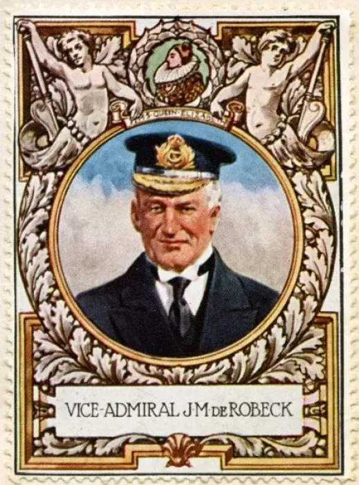 Framed Print : (Vice) Admiral J. M. de Robeck / Stamp Framed Print : (Vice) Admiral J. M. de Robeck / Stamp