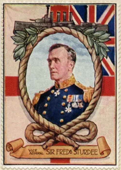Framed Print : (Vice) Admiral Sturdee / Stamp Framed Print : (Vice) Admiral Sturdee / Stamp