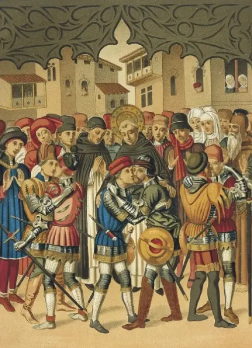 Framed Print : VICENTE FERRER, Saint (1350-1419). The Saint Framed Print : VICENTE FERRER, Saint (1350-1419). The Saint