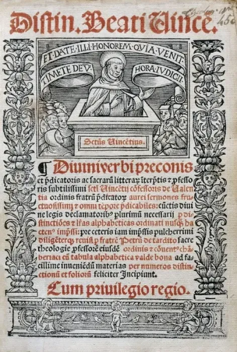 Framed Print : VICENTE FERRER, Saint (1350-1419). Saint Vincent Framed Print : VICENTE FERRER, Saint (1350-1419). Saint Vincent