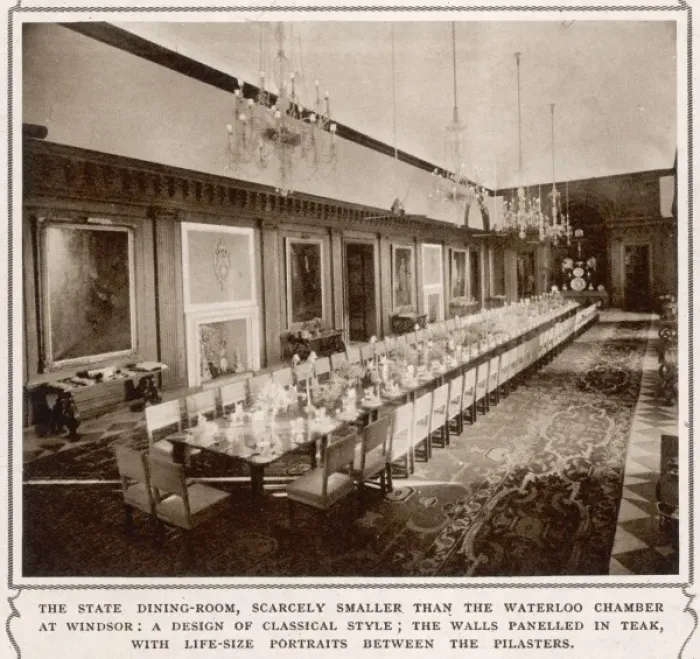 Framed Print : Viceroys House, New Delhi: the State Dining Room Framed Print : Viceroys House, New Delhi: the State Dining Room