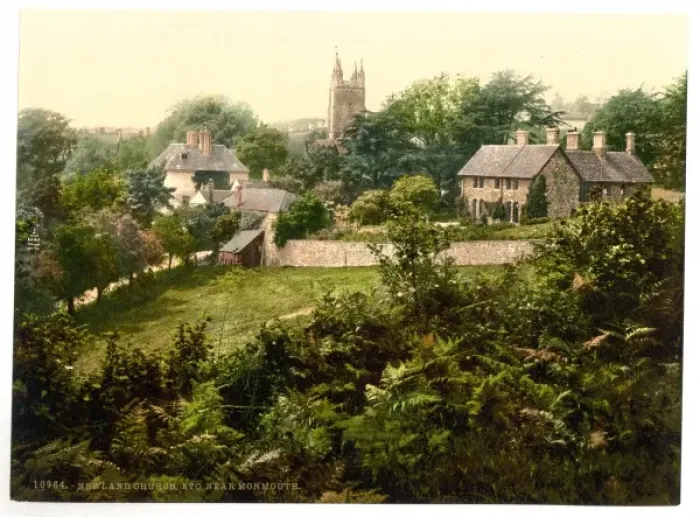 Framed Print : Vicinity of Newland Church, Monmouth, England Framed Print : Vicinity of Newland Church, Monmouth, England