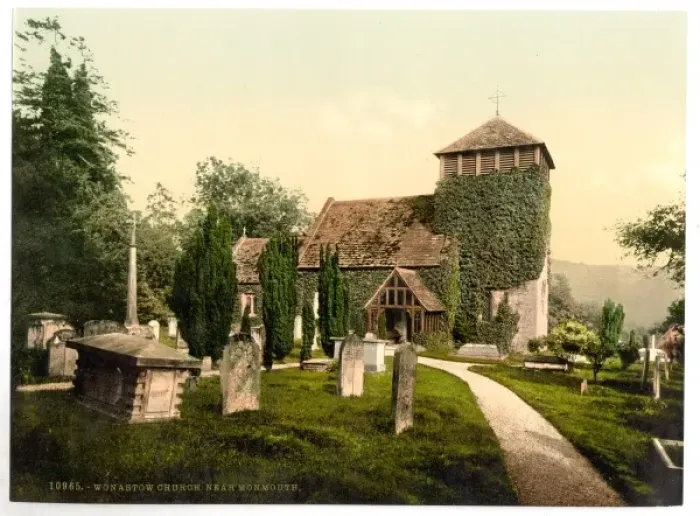 Framed Print : Vicinity of Wonastow Church, Monmouth, England Framed Print : Vicinity of Wonastow Church, Monmouth, England