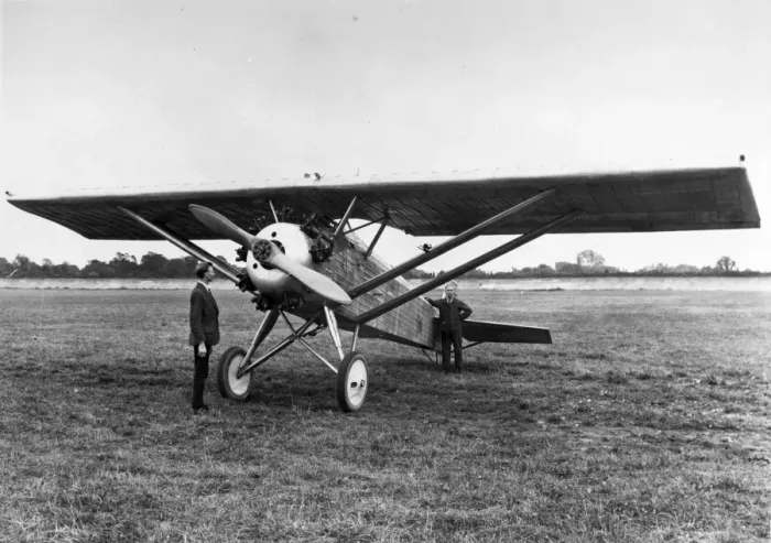 Framed Print : Vickers 121 Wibault Scout at Brooklands Framed Print : Vickers 121 Wibault Scout at Brooklands