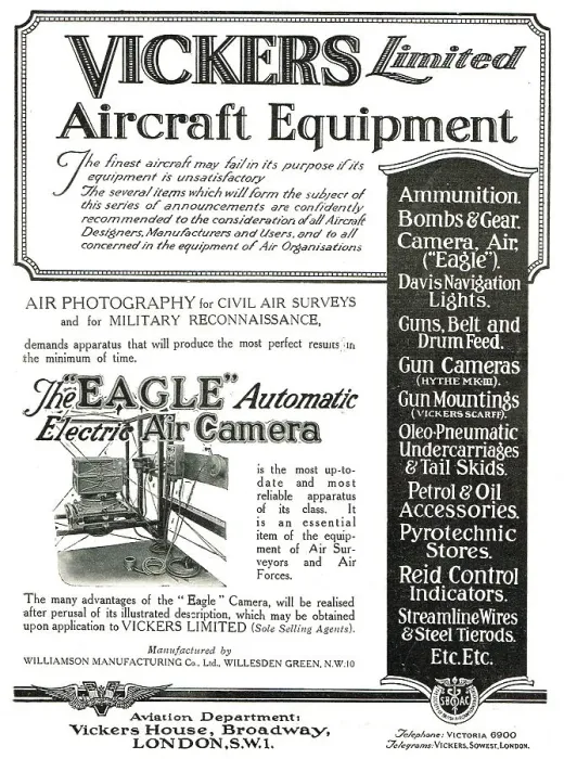 Framed Print : Vickers - Eagle Automatic Electric Air Camera Framed Print : Vickers - Eagle Automatic Electric Air Camera