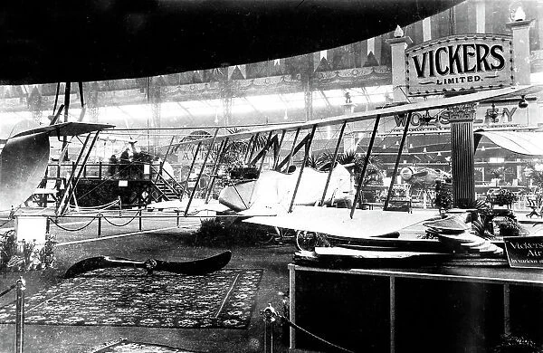 Vickers EFBI Destroyer biplane at Aero Show Olympia in 1913
