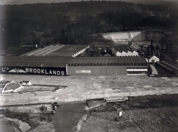 Framed Print : The Vickers factory at Brooklands about 1936 Framed Print : The Vickers factory at Brooklands about 1936