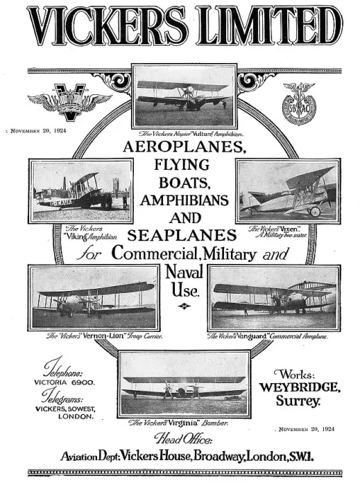 Framed Print : Vickers Limited Aviation Dept Framed Print : Vickers Limited Aviation Dept