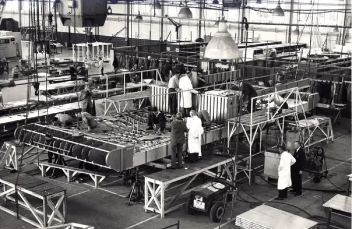Framed Print : Vickers VA-3 under construction Framed Print : Vickers VA-3 under construction