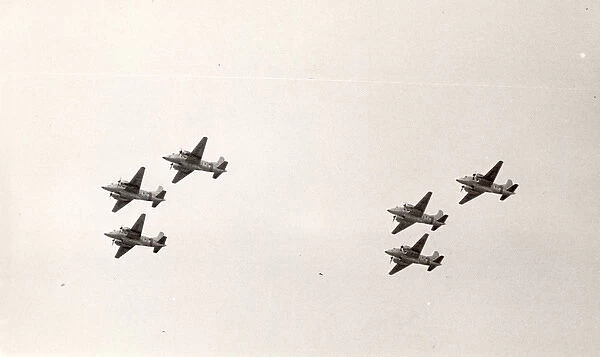 Six Vickers Varsitys in formation