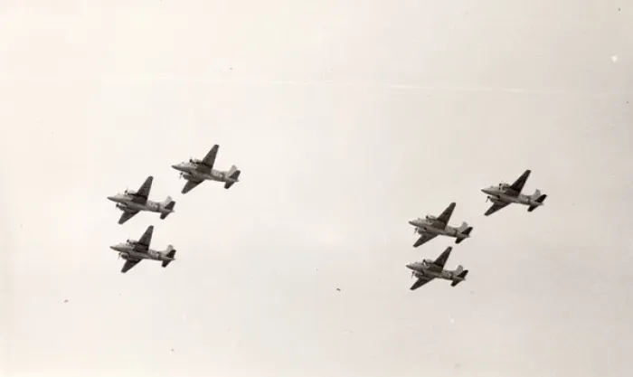 Framed Print : Six Vickers Varsitys in formation Framed Print : Six Vickers Varsitys in formation