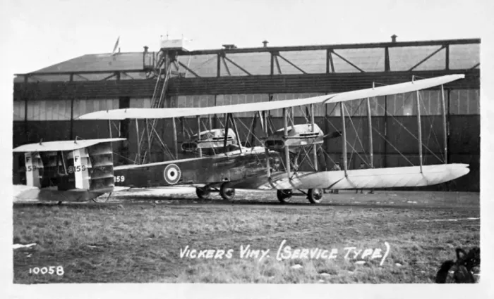 Framed Print : Vickers Vimy British heavy bomber biplane Framed Print : Vickers Vimy British heavy bomber biplane