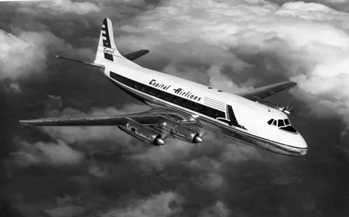 Framed Print : Vickers Viscount 744 of Capital Airlines Framed Print : Vickers Viscount 744 of Capital Airlines