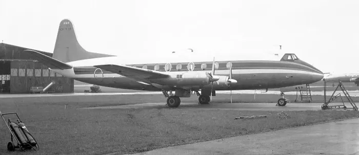 Framed Print : Vickers Viscount 757 CF-TIF Framed Print : Vickers Viscount 757 CF-TIF