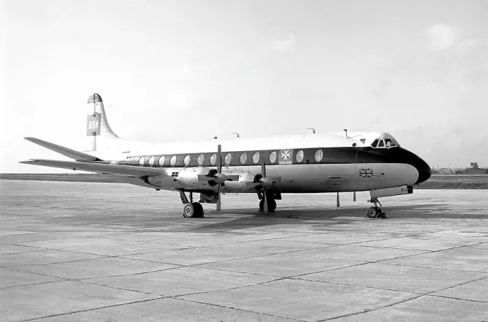 Framed Print : Vickers Viscount 802 G-AOHJ Framed Print : Vickers Viscount 802 G-AOHJ
