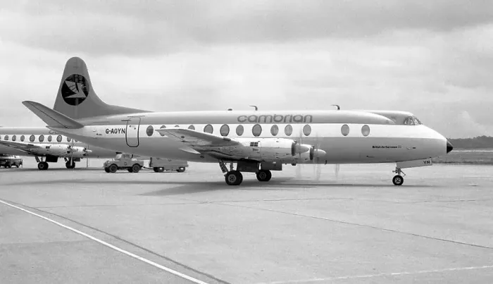 Framed Print : Vickers Viscount 806 G-AOYN Framed Print : Vickers Viscount 806 G-AOYN