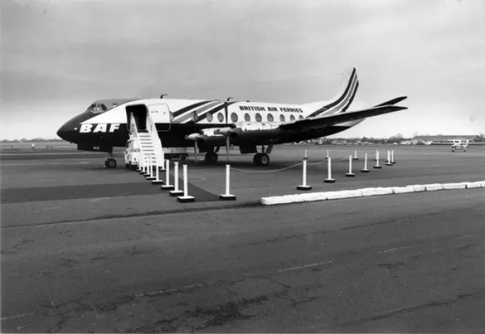 Framed Print : Vickers Viscount of British Air Ferries Framed Print : Vickers Viscount of British Air Ferries