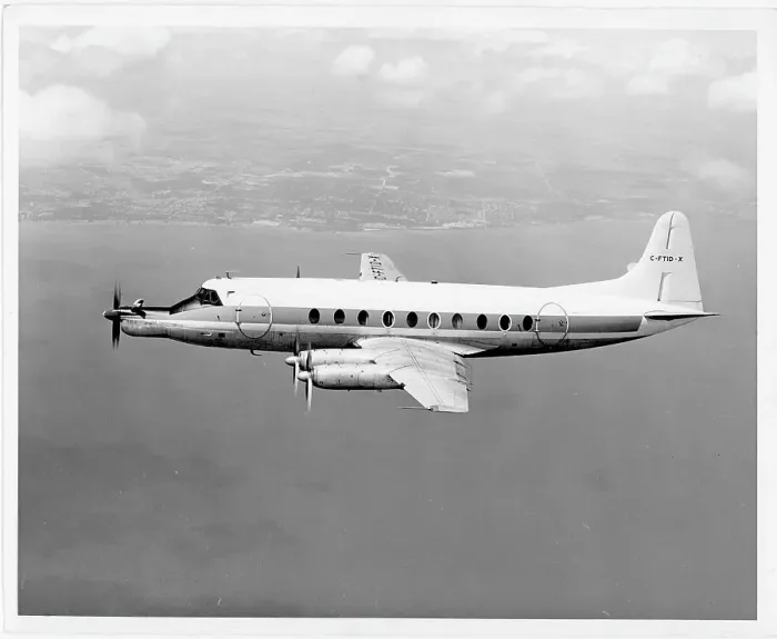 Framed Print : Vickers Viscount C-FTID-X Framed Print : Vickers Viscount C-FTID-X