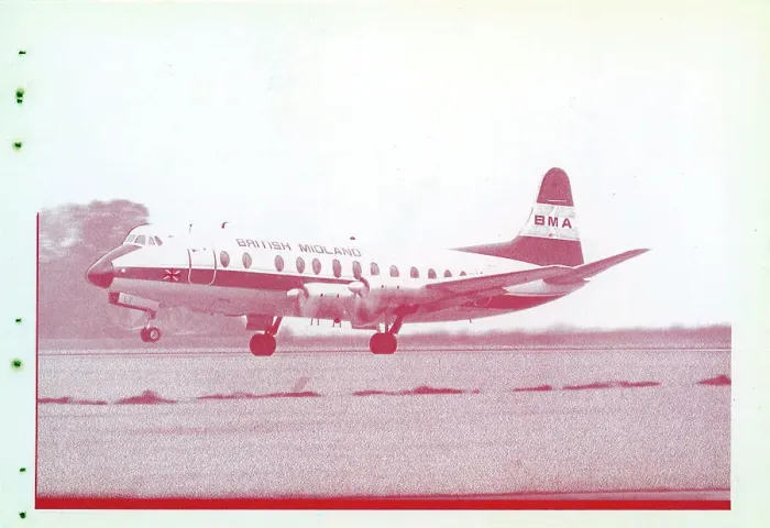 Framed Print : Vickers Viscount postcard printing production reference numb Framed Print : Vickers Viscount postcard printing production reference numb