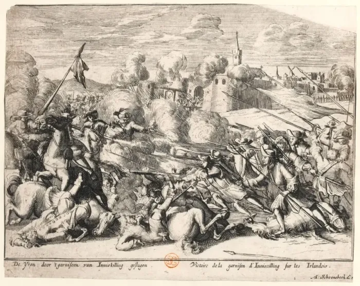 Framed Print : Victoire de la Garnison D?Inniscilling fur les Irlandois Framed Print : Victoire de la Garnison D?Inniscilling fur les Irlandois