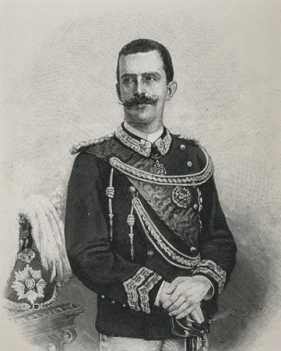 Framed Print : Victor Emmanuel III (1869-1947). Engraving Framed Print : Victor Emmanuel III (1869-1947). Engraving