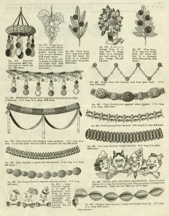 Framed Print : Victor G Ginn catalogue, Carnival Bunting Framed Print : Victor G Ginn catalogue, Carnival Bunting