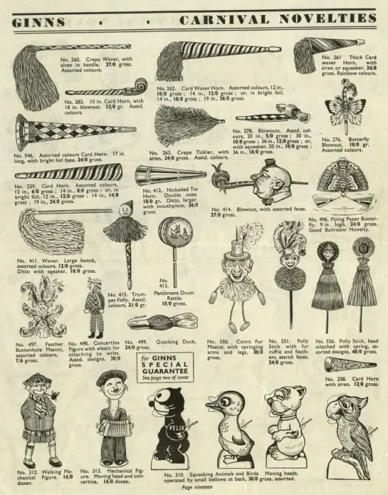 Framed Print : Victor G Ginn catalogue, Carnival Novelties Framed Print : Victor G Ginn catalogue, Carnival Novelties