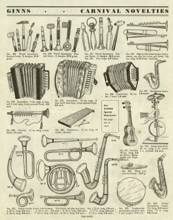 Framed Print : Victor G Ginn catalogue, Carnival Novelties Framed Print : Victor G Ginn catalogue, Carnival Novelties