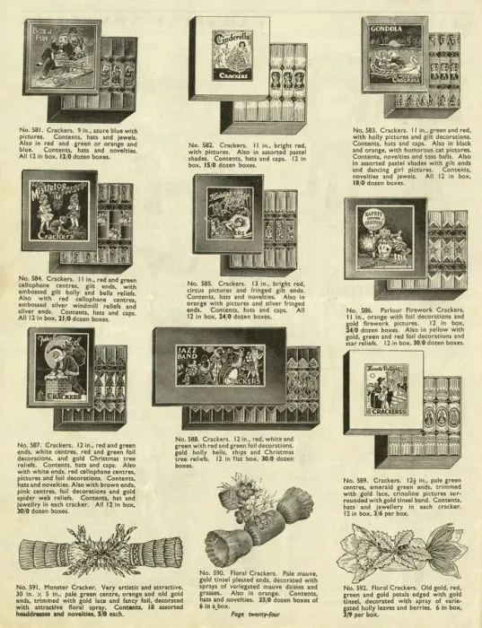 Framed Print : Victor G Ginn catalogue, Christmas Crackers Framed Print : Victor G Ginn catalogue, Christmas Crackers