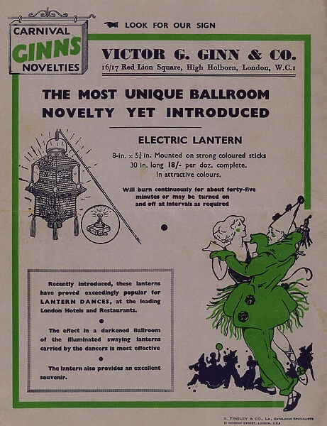 Victor G Ginn & Co, catalogue (back cover)