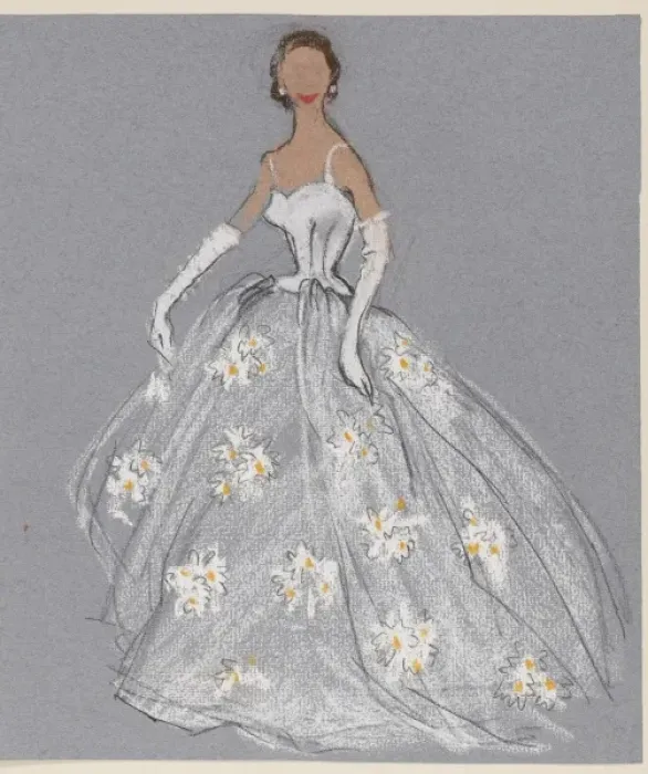 Framed Print : Victor Stiebel Ballgown Framed Print : Victor Stiebel Ballgown