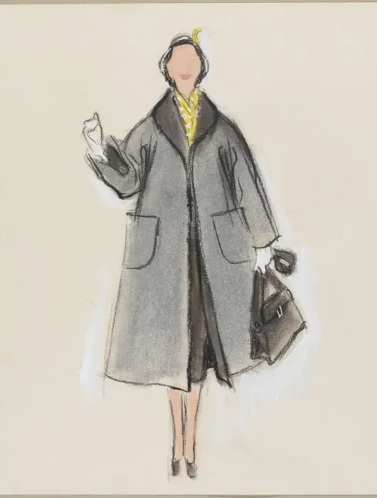 Framed Print : Victor Stiebel / Coat Framed Print : Victor Stiebel / Coat