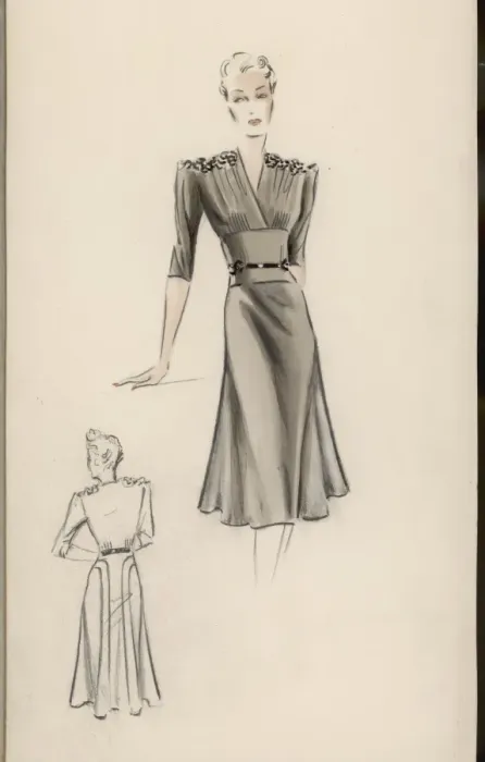 Framed Print : Victor Stiebel Dress Framed Print : Victor Stiebel Dress