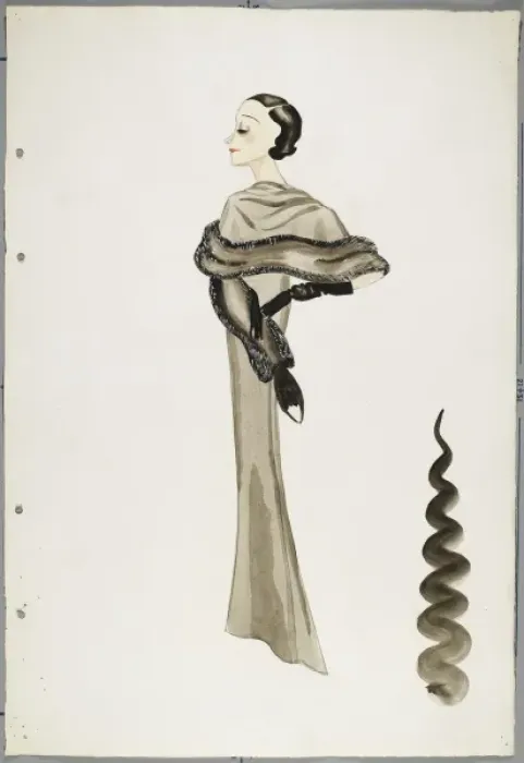 Framed Print : Victor Stiebel Dress Framed Print : Victor Stiebel Dress