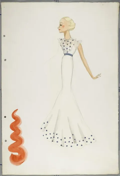 Framed Print : Victor Stiebel Dress Framed Print : Victor Stiebel Dress