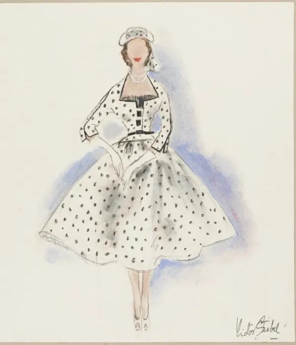 Framed Print : Victor Stiebel / Dress Framed Print : Victor Stiebel / Dress