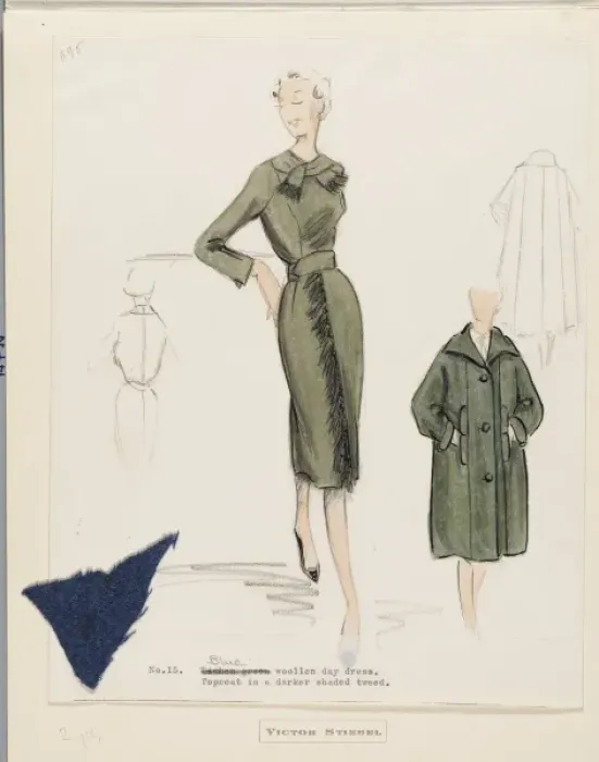 Framed Print : Victor Stiebel / Dress Framed Print : Victor Stiebel / Dress