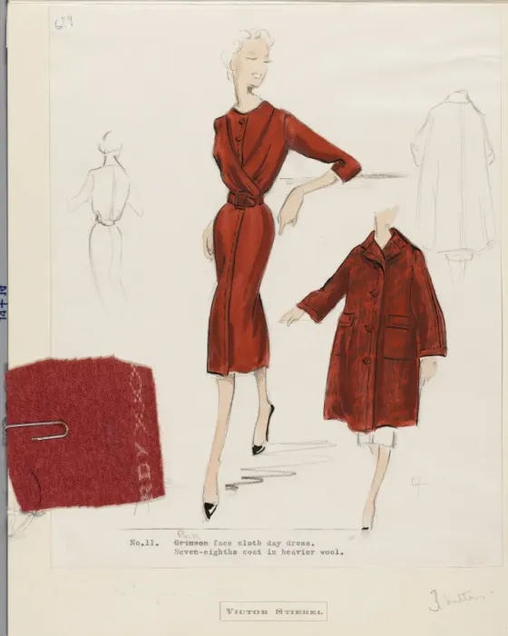 Framed Print : Victor Stiebel / Dress Framed Print : Victor Stiebel / Dress