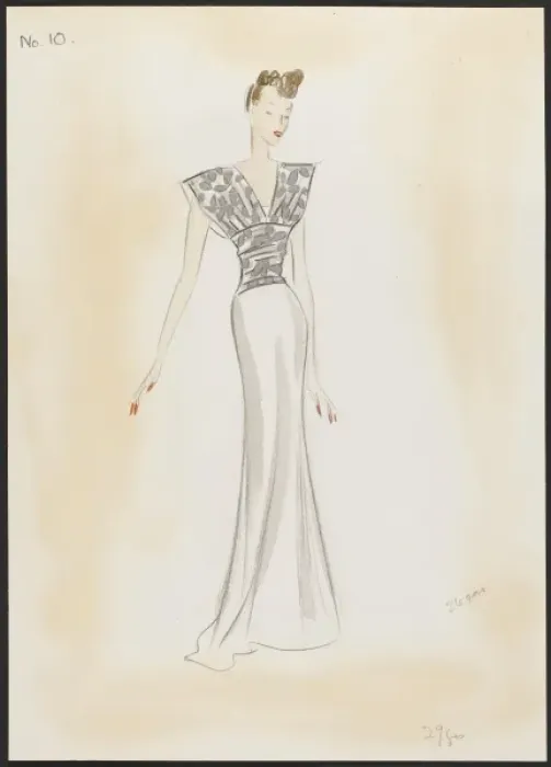 Framed Print : Victor Stiebel / Dress Framed Print : Victor Stiebel / Dress